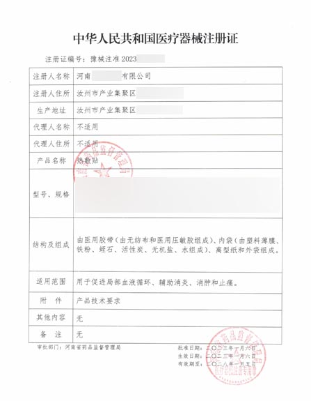 熱敷貼項目