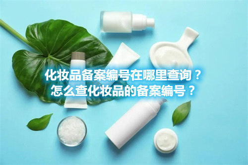 化妝品備案編號在哪里查詢？怎么查化妝品的備案編號？(圖1)
