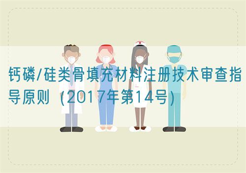 鈣磷/硅類骨填充材料注冊技術(shù)審查指導(dǎo)原則（2017年第14號(hào)）(圖1)