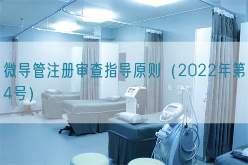 微導管注冊審查指導原則（2022年第4號）(圖1)