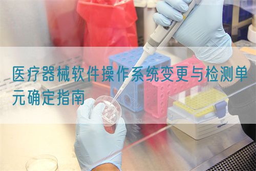 醫(yī)療器械軟件操作系統(tǒng)變更與檢測(cè)單元確定指南(圖1)